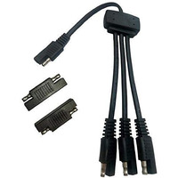 Sunway Solar Panel Connectors Extension Cable Connect 3 Solar Panels To 12V Battery With Two Sae Polarity Reverse Adapters For 12Volt Solar Charger Solar Maintainer And Solar Charging Kits