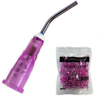 200 18 Gauge Pink Dental Pre Bent Flow Dispensing Needle Etch Tips  2 Bags
