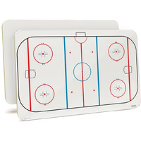 Large 11"" X 17"" X 1/8"" Dry-Erase Coaching Board. Hockey Print On One Side  Perfect For Coaches & Athletes Alike By Optima Dry Erase Products & Made In The Usa
