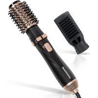Beautimeter 1200W Hot Air Spin Brush Kit  3 In 1 Hair Dryer And Styler  Negative Ionic Hair Care  Black & Gold