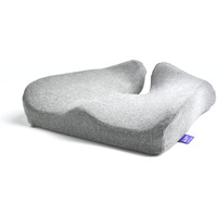Cushion Lab Patented Pressure Relief Seat Cushion For Long Sitting Hours On Office/Home Chair  Car  Wheelchair - Extra-Dense Memory Foam For Hip  Tailbone  Coccyx  Sciatica - Light Grey