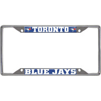 Fanmats 26744 Toronto Blue Jays Chrome Metal License Plate Frame  Team Colors  6.25In X 12.25In