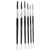 Andrew Mack Brush Am169-0-10 Series 169 Blue Squirrel And Black Synthetic Mix Quill Sizes 0-10 Pinstriping Brushes