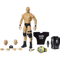 Wwe Mattel Ultimate Edition Stone Cold Steve Austin Action Figure  6-In / 15.24-Cm  With Interchangeable Heads  Swappable Hands & Entrance Gear For Ages 8 Years Old & Up