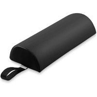 Saloniture Half Round Neck Massage Table Bolster Pillow Pad - 13 X 6 X 3 Inch - Black