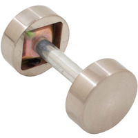 Round Handleset Hole Cover  1 Inch Diameter  Fits Doors 1-3/8"" To 2-1/4"" Thick  Satin Nickel By Stone Harbor Hardware