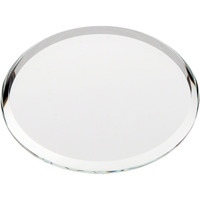 Plymor Round 3Mm Beveled Glass Mirror  2 Inch X 2 Inch (Pack Of 3)