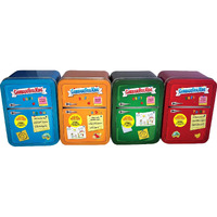 2021 Topps Garbage Pail Kids Food Fight Blue  Green  Red & Orange Set Of 4 Trading Card Collector Tins