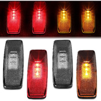 Auto Dynasty 4Pcs Dually Bed Fender Led Side Marker Light Compatible With Dodge Ram 1500 2500 3500 94-02