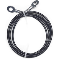 Syl Fitness Cable For Diy Home Garage Gym Cable Pulley System (Black: Type A  88 In)