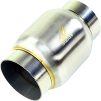 Totalflow 6644 Mini Race Exhaust Muffler | 304 Stainless Steel | 2.5"" Inner Diameter Inlet - 2.5"" Outer Diameter Outlet