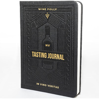 Wine Folly Wine Journal Guided Wine Tasting Notes (5"" X 7"" B6 Notebook) - Features 4 Step Tasting Method  Wine Color Reference Card  And Page Marker (Black)