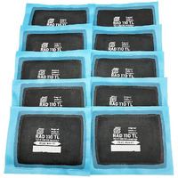 Rema Tip Top Rad110 Radial Tire Patches - 2  X 2-3/4  Self-Vulcanizing Flat Tire Universal Repair Patches - 10 Count