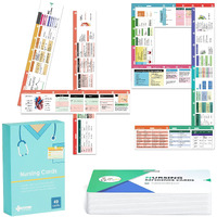 49 Horizontal Nursing Badge Reference Cards  Nursing School Essentials Set  Bonus Cheat Sheets - Lab Values  Ekg  Vitals  Etc For Nurse  Lpn  Or Students