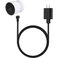 Power Adapter Compatible With Google Nest Cam Outdoor Or Indoor  Battery - 6.5Ft/2M Weatherproof Outdoor Charger Cable Power Your Nest Cam (Battery) Continuously- Black