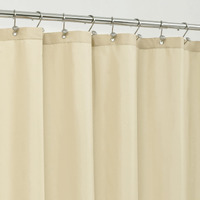 Alyvia Spring Stall Fabric Shower Curtain Liner Waterproof - Soft & Lightweight Small Shower Curtain With Magnets For Narrow Stall Size  Machine Washable - 36X72  Cream