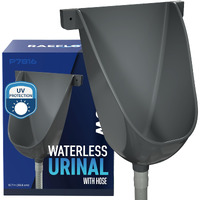 Waterless Urinal With Hose - Uv Resistant Outside Urinal  Outdoor Plastic Urinals  Outdoor Toilet  Garage Urinal  Urine Diverter  Urinals For Men Bathroom