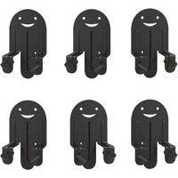 Upcanso Bed Frame Mattress Non Slip Gaskets  Set Of 6 Cute Mattress Holder Place Anti-Slip Baffle  Easy To Installation Metal Pad Gripper  Black