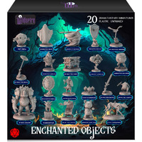 Wildspire 20 Enchanted Objects - Magical Animated Objects For Dnd Miniatures 28-32Mm Dungeons & Dragons Miniatures Bulk D&D Miniatures Dnd Minis Dnd Figures Fantasy Spell Effects D&D Figures