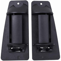 Lcwrgs Extended Cab Door Handle Exterior Rear Driver & Passenger Side Replacement For Chevy Silverado & Gmc Sierra 1999 2000 2001 2002 2003 2004 2005 2006 2007  15758172 15758171