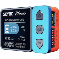 Skyrc B6Neo: Balance Lipo Battery Charger For 1S-6S Lipo/Li-Ion/Lihv  1-15S Nimh/Nicd Battery Charger - Dc 200W  Pd 80W  Smart Battery Charger  Discharger And Storage