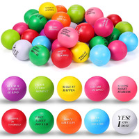 100 Pieces Motivational Stress Balls Colorful Foam Balls Inspirational Stress Relief Balls Quotes Stress Ball Pack Small Anxiety Balls For Relief Encouraging (Motivational  Bright Colors)