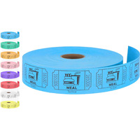 Tacticai 1000 Raffle Tickets  Meal  Blue (8 Color Selection)  Single Roll  Ticket For Events  Food  Class Reward  Fundraiser & Prizes
