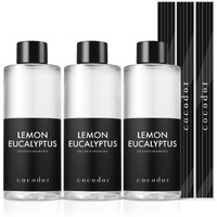 Cocodor Reed Diffuser Oil Refill/Lemon Eucalyptus/6.7Oz(200Ml)/3 Pack/Aroma Therapy  Home Fragrance  Scented Oils For Bathroom  Bedroom  Office Home D?Cor