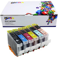Hiink Compatible Ink Cartridge Replacement For Canon Cli-8 Cli8 Ink Cartridge Use For Pixma Ip6600D Ip6700D Mp950 Mp960 Mp970(6-Pack)
