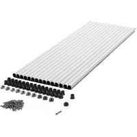 Deckorators 32"" Aluminum Round Baluster And Connectors (Fasteners Included) - 15 Pk  White