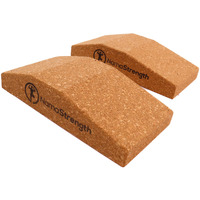 Namastrength Yoga Wedge For Wrist  Wrist Support Yoga Cork Yoga Wedge Block  Non-Slip Yoga Wrist Support  Set Of 2
