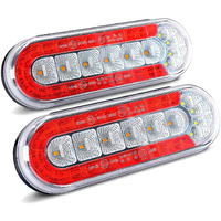 Agrieyes 6 Inch Oval Led Trailer Lights  Submersible Boat Trailer Light  With Brake  Turning Signal  Reverse Light  Backup Light  Dot Compliant