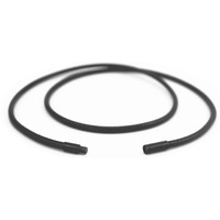 Glory Qin 3Mm Black Braided Leather Cord Wax Wire Leather Cord Chain Stainless Steel Rice Clasps Necklace Rope Chain 16 To 28 Inch (18 Inches)