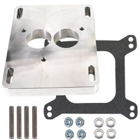 Tektall Intake Manifold Adapter Replace For Tbi 5.7 350 Adapts A Small Block 1.75"" Bore Throttle Body Injection 1"" Thick Fits Pattern 4-Barrel Manifold Alloy Durable