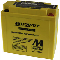 Motobatt Mb5.5U (12V 7 Amp) 90 Cca Factory Activated Quadflex Agm Battery