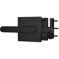 Sdstone Double Sided Gate Latch For Wooden Fence Heavy Duty Aluminum Swinging Door Latch Gate Hardware Black