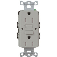 Lutron 15 Amp Tamper-Resistant Gfci Duplex Receptacle In Gray