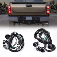 Pit66 Left & Right Tail Light Lamp Wiring Harness  Compatible With 07-14 Chevy Silverado/08-14 Gmc Sierra Lh Rh Side