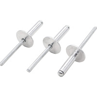 Binifimux 80Pcs Large Flange Blind Rivets  3/16"" X 1/2"" Aluminum Pop Rivets  Flange Diameter 5/8"" / 16Mm  Grip Thickness (4.8-8Mm)