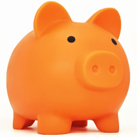 Cute Piggy Bank For Sbrvaniy Pig Money Bank Coin Bank For Boys And Girls My First Unbreakable Money Bank Large Size Decoration Savings (Orange)