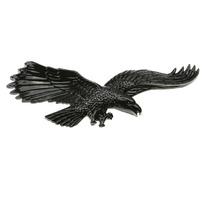 Flying Eagle 3D Car Motorcycle Emblem (Black)