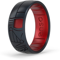 Enso Rings Etched Star Wars Characters - Classic Silicone Ring - Darth Vader - Size 13