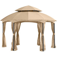 Garden Winds Replacement Canopy For The Heritage Dome Gazebo - Standard 350 - Beige