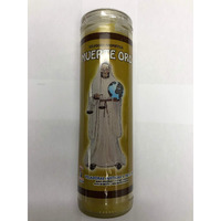 Saintly Death Gold (Santa Muerte Oro) 7 Day Prepared Scented Candle In Glass