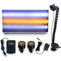 Wagx Upgrade Pdr Light  Paintless Dent Repair Tool  Automobiles Body Dent Reflector Line Board With 6 Strong Light Led Testing Light  Lithium Battery - For Car Body Dent Removal