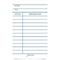 Jot & Mark Library Due Date Note Cards | Checkout Catalog Book Cards (100 Cards Per Pack)