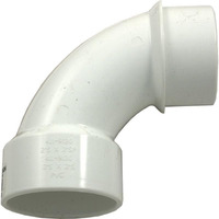Waterway 411-9120 Pvc Pipe Fitting 90 Degree 2"" Street Sweep Elbow