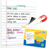 Aizweb Giant Magnetic Notebook Paper Dry Erase Handwriting Lined Paper For Classroom Whiteboard Accessories  Chart Paper Teacher Must Have Homeschool Teaching Supplies Teacher Essential 17"" X 21.5""