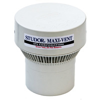 Studor 20342 Maxi-Vent Air Admittance Valve With Push-Fit Rubber Connector  White