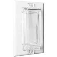 Light Switch Guard  Ilivable Child Proof Rocker Switch Plate Cover Prevents Kids Or Accidental Turned On/Off Switch While Allowing Access (Clear  2 Pack)